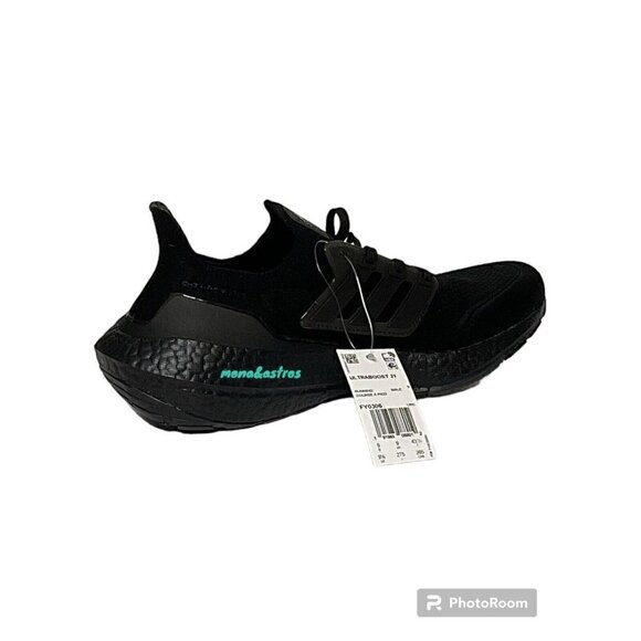 Adidas UltraBoost 21‎ Running Shoe Black NEW Men's - Picture 2 of 3